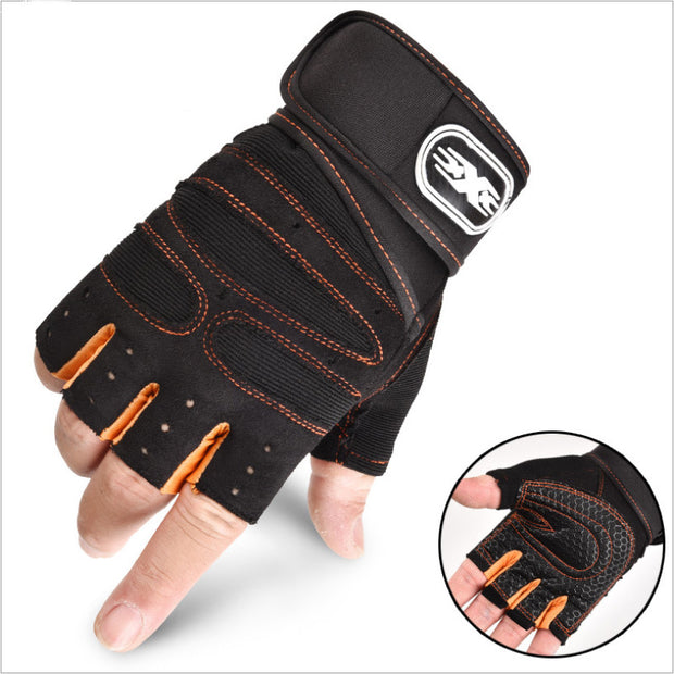 Half Finger Breathable Elastic Fitness Gloves