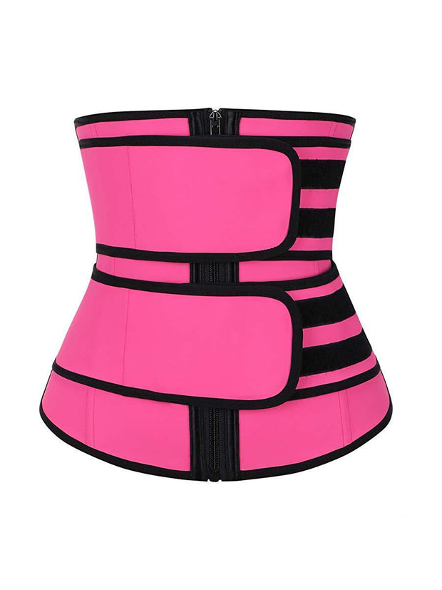 QBF Double Waist Belt Waist Trainer  Neoprene Corset