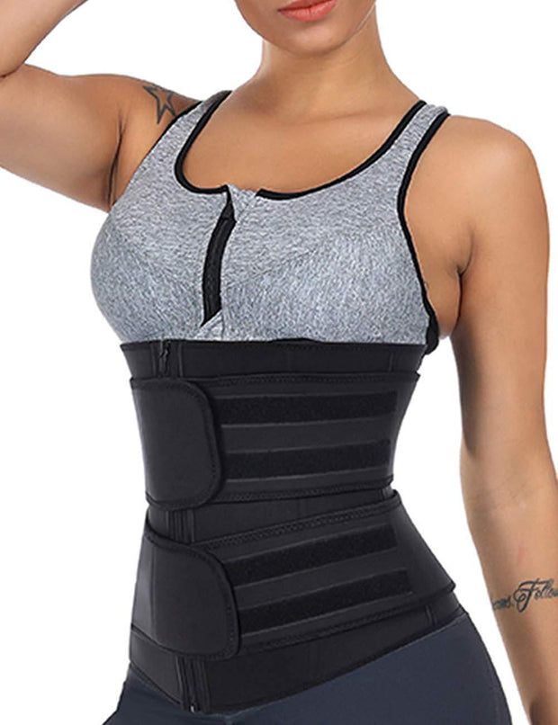 QBF Double Waist Belt Waist Trainer  Neoprene Corset