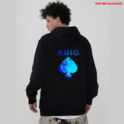 QBF Hoodies King Queen Printed Sweatshirt Lovers