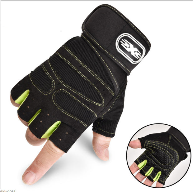 Half Finger Breathable Elastic Fitness Gloves