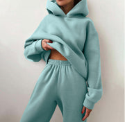 QBF Casual Hooded Sweater Two-piece