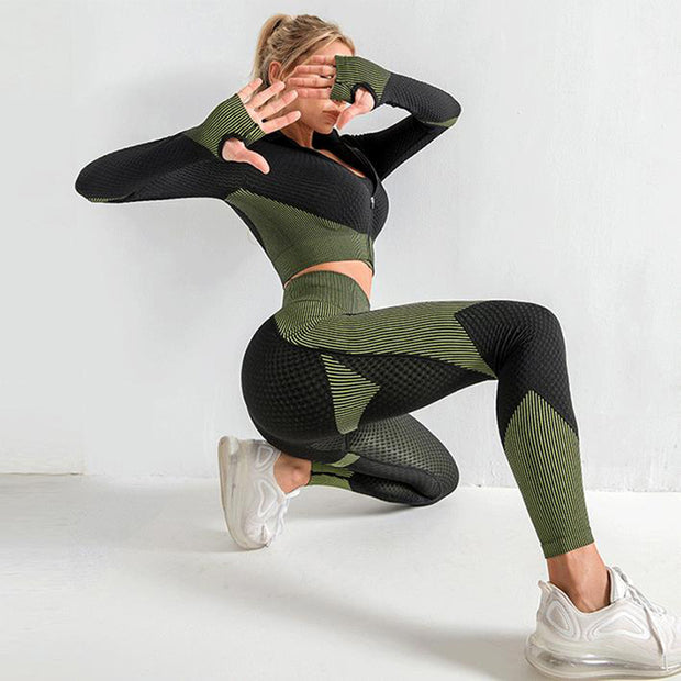 QBF 3PCS Seamless Sport Set