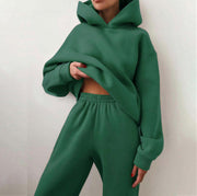 QBF Casual Hooded Sweater Two-piece